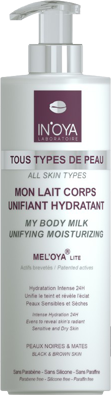 IN'OYA MEL'OYA Lait Corps « Unifiant Hydratant » MEL’OYA® Lite