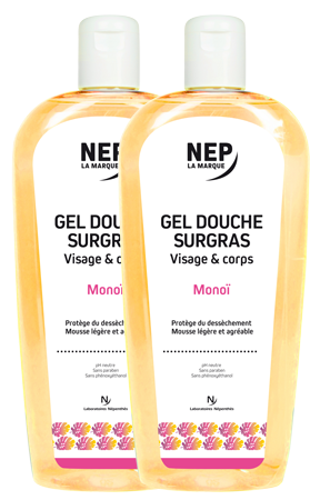 Gel douche surgras monoï