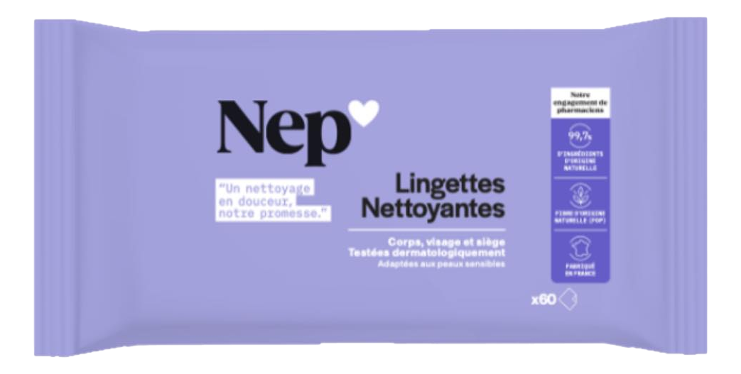 Lingettes nettoyantes   60x3