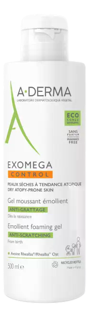 EXOMEGA CONTROL Gel moussant émollient anti-grattage   500ml